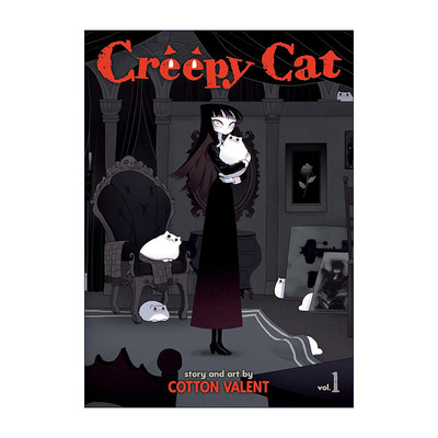 英文原版 Creepy Cat Vol.1 猫和我的奇妙生活 卷一 幽默漫画 Cotton Valent 英文版 进口英语原版书籍