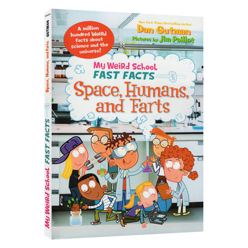 疯狂学校真实百科系列 My Weird School Fast Facts Space Humans and Farts 丹古特曼 英文原版儿童科普读物 课外阅读初级章节书