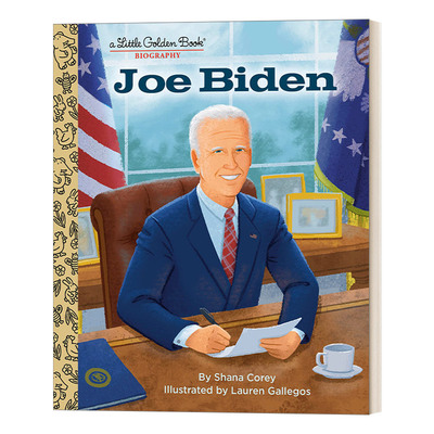 英文原版 Joe Biden a Little Golden Book Biography 约瑟夫·拜登 传记 兰登书屋精装小金书 英文版 进口英语原版书籍