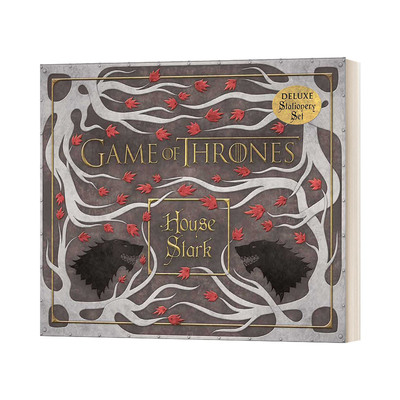 英文原版 Game Of Thrones House Stark Deluxe Stationery Set 权力的游戏 史塔克家族豪华版文具套 英文版 进口英语原版书籍