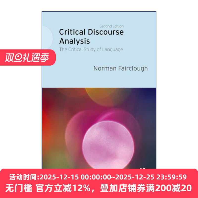 英文原版 Critical Discourse Analysis 批评话语分析 语言批判研究 第2版 Norman Fairclough 英文版 进口英语原版书籍
