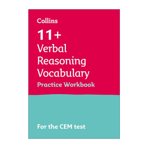英文原版 Collins 11+ Verbal Reasoning Vocabulary Practice Workbook 柯林斯英国小升初CEM考试文字推理词汇练习册 英文版进口