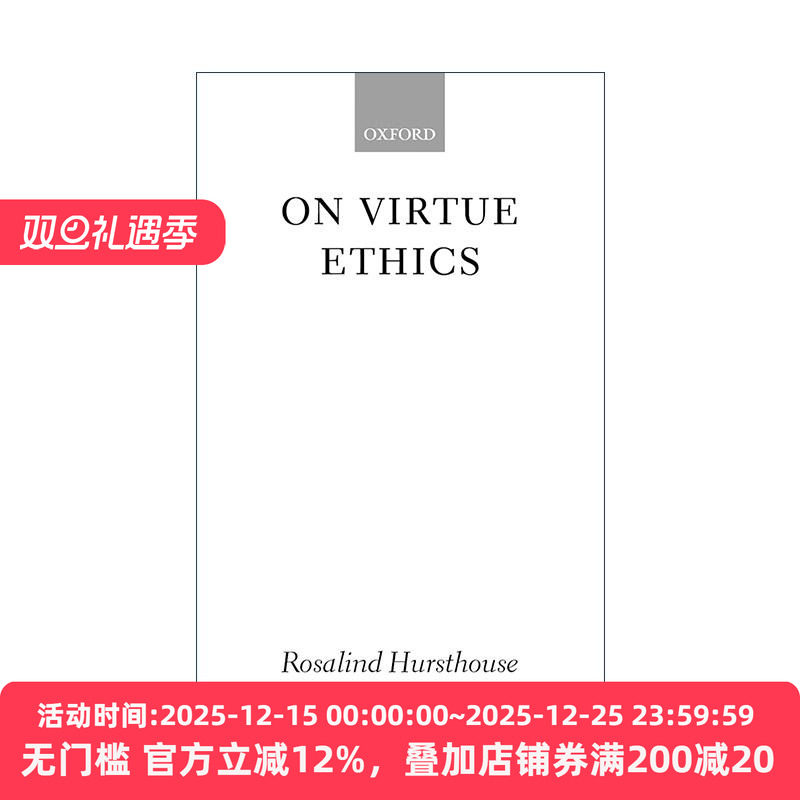 英文原版 On Virtue Ethics 美德伦理学 罗莎琳德·赫斯特豪斯 英文版 进口英语原版书籍