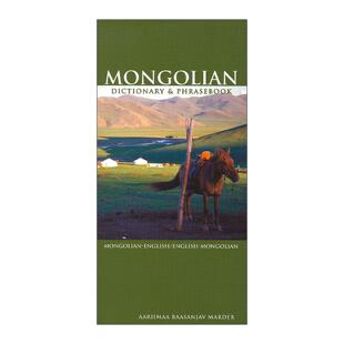 英文原版 Mongolian-English / English-Mongolian Dictionary and Phrasebook 蒙古语-英语双解词典与常用语手册 英文版 进口