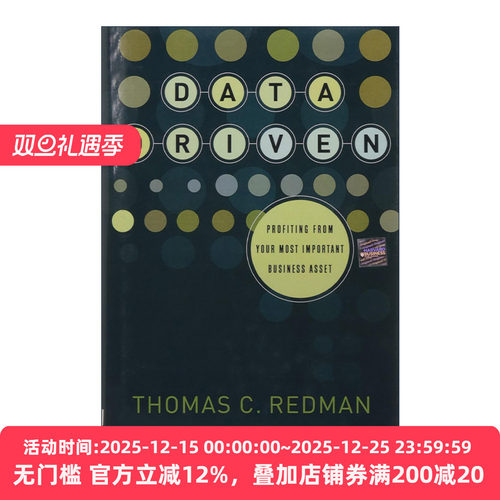 英文原版 Data Driven 数据导向 从你重要的商业资产中获利 哈佛商业评论 精装 Thomas C. Redman 英文版 进口英语原版书籍