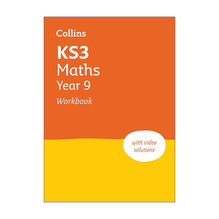 中学教辅 Year 柯林斯英国中学九年级数学练习册 Workbook Maths 2023新版 Collins 进口书籍 KS3 英文原版 附讲解视频