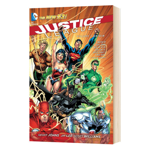 正义联盟第1卷 起源 Justice League Vol. 1 Origin 英文原版新52超级英雄漫画 美国DC漫画公司 杰夫琼斯 英文版