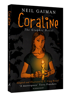 鬼妈妈 卡洛琳 Coraline 英文原版儿童漫画绘本 Neil Gaiman 进口英语书籍