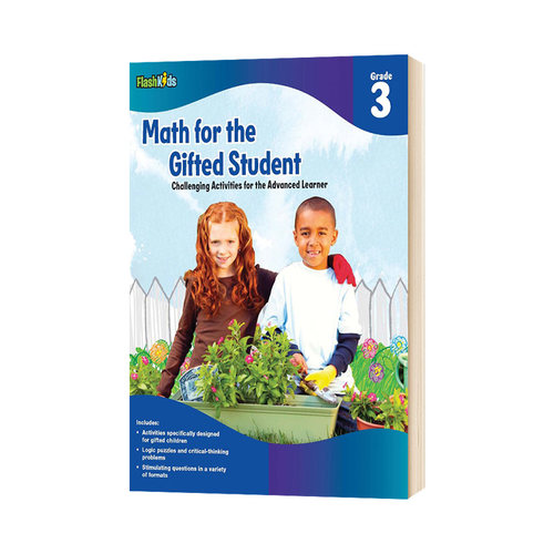 天才学生数学练习册三年级 英文原版 Math for the Gifted Student Grade 3 英文版 Flash Kids 进口原版英语书籍