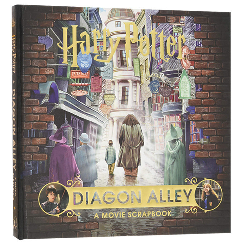 哈利波特与对角巷 电影剪贴簿 Harry Potter Diagon Alley A Movie Scrapbook 哈利波特电影 JK罗琳电影周边 英文原版贴纸书籍