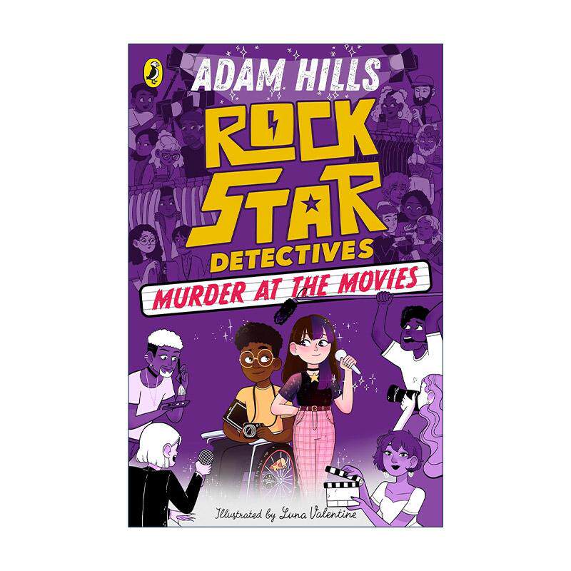 英文原版 Rockstar Detectives Murder at the Movies 摇滚明星侦探队2 Adam Hills儿童小说 英文版 进口英语原版书籍