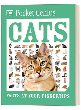 英文原版 Pocket Genius: Cats: Facts at Your Fingertips DK百科知识口袋书 口袋天才系列：猫 英文版 进口英语原版书籍