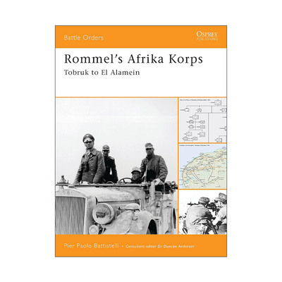英文原版 Rommel's Afrika Korps 隆美尔的非洲军团 作战序列系列 英文版 进口英语原版书籍