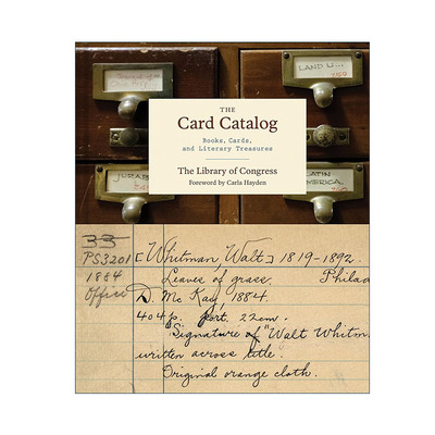 英文原版 Card Catalog 卡片式目录 200多张经典文学原始目录卡的全彩图像 精装 美国国会图书馆 英文版 进口英语原版书籍
