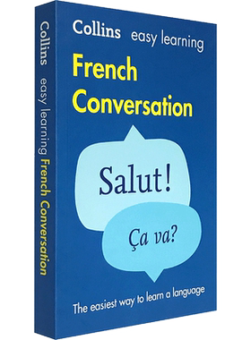 柯林斯轻松学法语口语会话 Easy Learning French Conversation 英文原版法语口语词汇学习工具书 进口法语自学教材