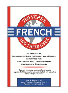 原版 750 French Verbs and Their Uses 750个法语动词与用法 进口原版书籍