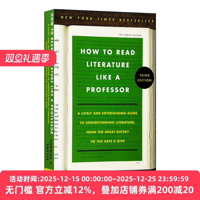 英文原版 How to Read Literature Like a Professor 如何阅读一本文学书 第3版 美国常春藤大学指定读物