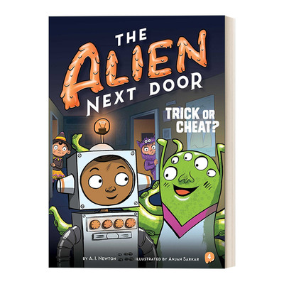英文原版 The Alien Next Door 4: Trick or Cheat?  隔壁的外星人4 英文版 进口英语原版书籍