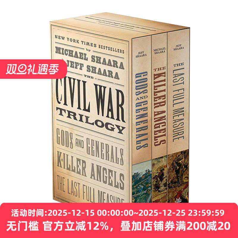 The Civil War Trilogy 3-Book Boxset 美国内战三部曲 3册盒装套装
