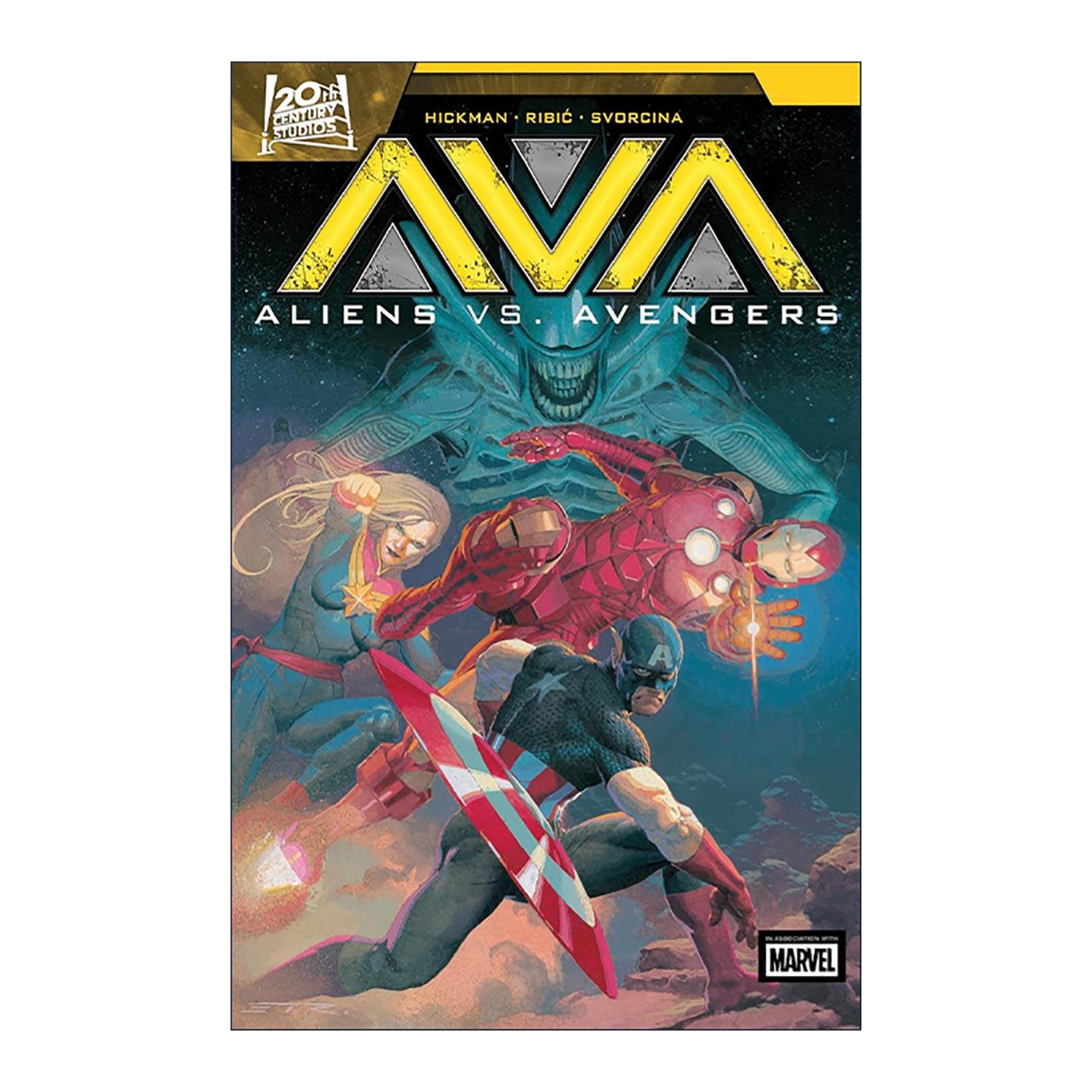 英文原版 Aliens vs. Avengers 异形大战复仇者联盟 漫威漫画集 Jonathan Hickman 英文版 进口英语原版书籍