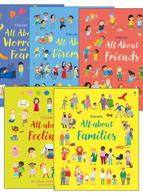 英文原版 All About Feelings/Families/Friends/Diversity/Worries and Fears5册 儿童情商培养启蒙精装绘本 英文版 进口原版书籍