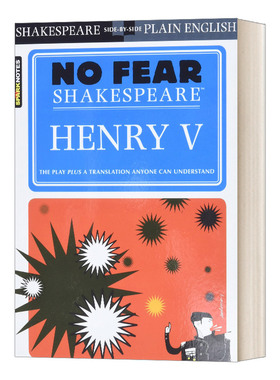 别怕莎士比亚 亨利五世 Sparknotes Henry V No Fear Shakespeare 英文原版文学书籍 历史剧 进口英语读物