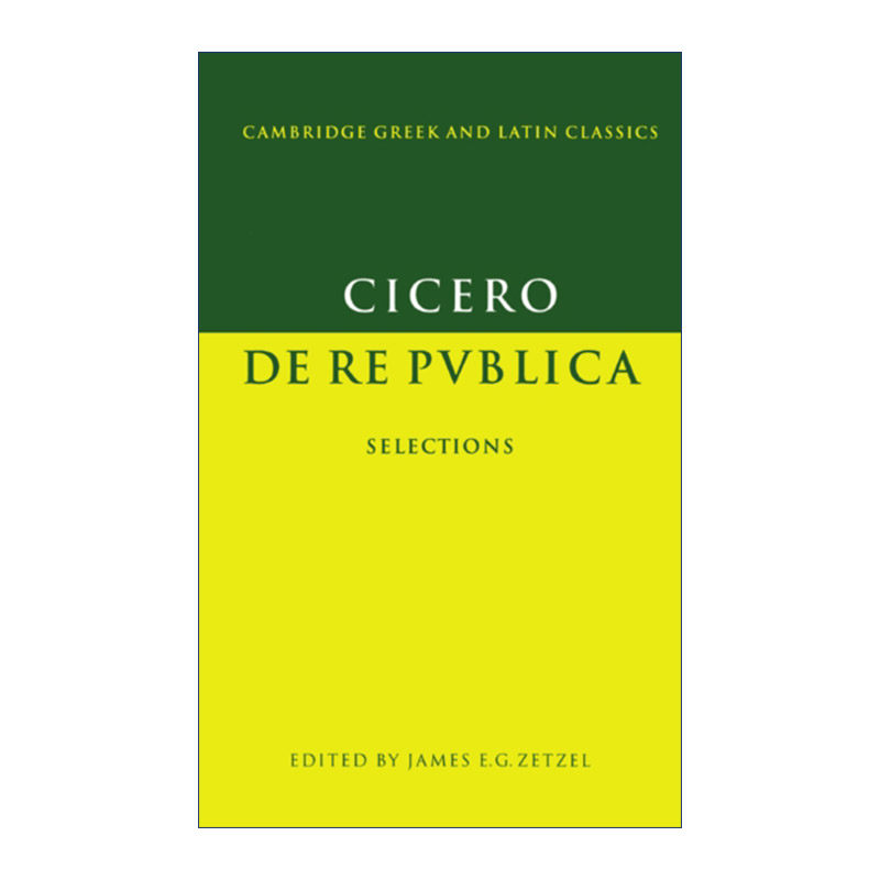 英文原版 Cicero De re publica 西塞罗 论国家 剑桥希腊拉丁语经典系列 原文加学者注释 英文版 进口英语原版书籍
