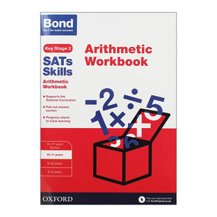 英文原版 书籍 11岁 Workbook Skills 进口英语原版 SATs 牛津邦德英国SATs小升初考试技能训练 算术10 Bond Arithmetic