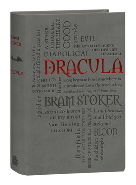 Dracula 德古拉 软精装皮质封面词云经典 Word Cloud Classics