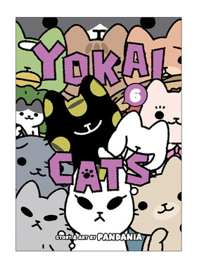 英文原版 Yokai Cats Vol.6 妖怪猫咪6 治愈搞笑漫画 从前从前有只猫 世界喵童话作者pandania 英文版 进口英语原版书籍