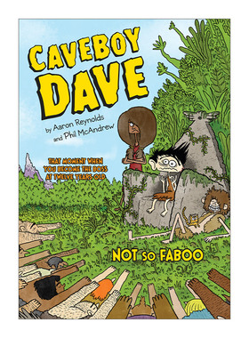 英文原版 Caveboy Dave 02 Not So Faboo 洞穴男孩戴夫系列2 不那么夸张 儿童幽默恐龙主题漫画 Aaron Reynolds 进口英语原版书籍