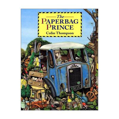 英文原版 The Paperbag Prince 纸袋王子 Colin Thompson绘本 英文版 进口英语原版书籍