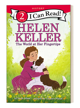 英文原版 Helen Keller The World at Her Fingertips 海伦凯勒 I Can Read 2 History 分级阅读名人传记系列 进口英语原版书籍