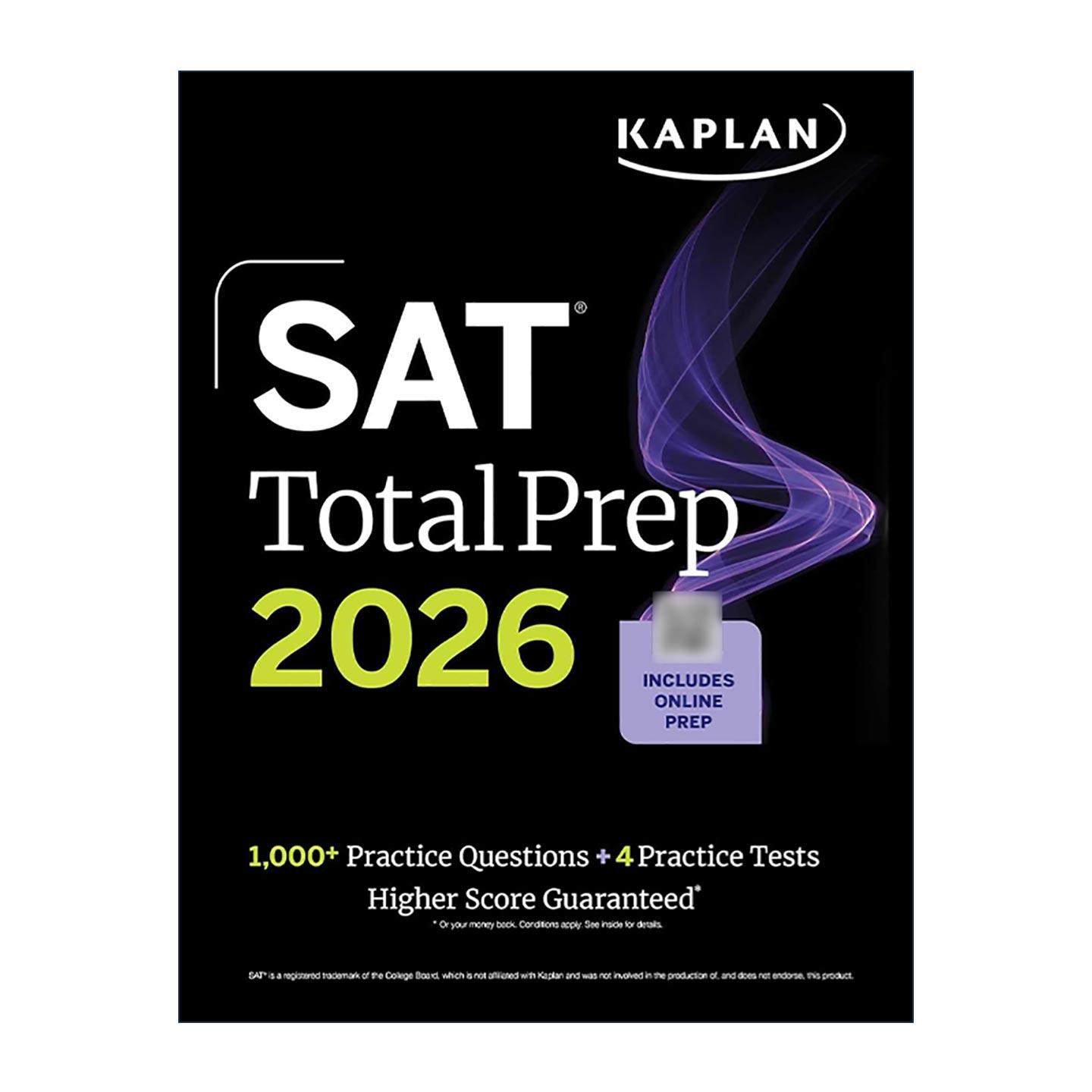 英文原版 SAT Total Prep 2026 卡普兰美国高中毕业生学术能力水平考试指南 英文版 进口英语原版书籍