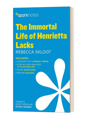 文学导读系列 永生的海拉 Immortal Life of Henrietta Lacks SparkNotes Literature Guide 英文原版中学教辅 进口英语书籍