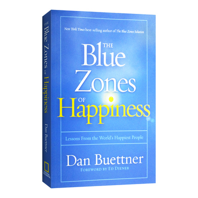 幸福的蓝色区域 The Blue Zones of Happiness 英文原版生活读物进口书籍