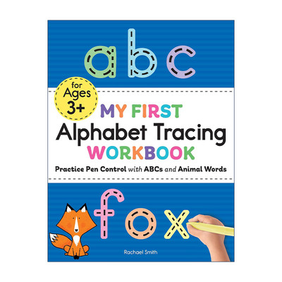 英文原版 My First Alphabet Tracing Workbook 儿童学前字母描红练习册 控笔 动物单词学习 英文版 进口英语原版书籍