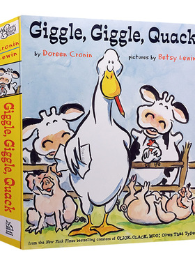 嘻哈农场 吱咕 吱咕 嘎 Giggle Giggle Quack Click Clack Moo同作者 凯迪克奖儿童想象力培养图画书 英文原版绘本 进口英语书籍