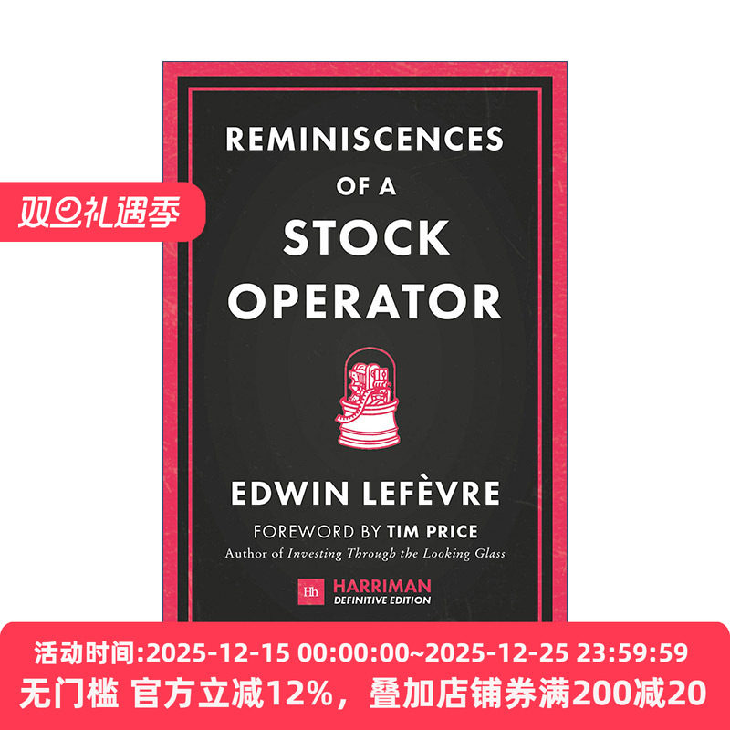 英文原版 Reminiscences of a Stock Operator 传奇的股票市场投机者杰西利弗莫尔的生活 精装 进口英语书籍