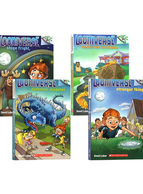 Looniverse 怪诞世界4册套装 学乐大树系列 英文原版儿童桥梁章节书 Scholastic Branches 课外阅读读物 进口英语书籍