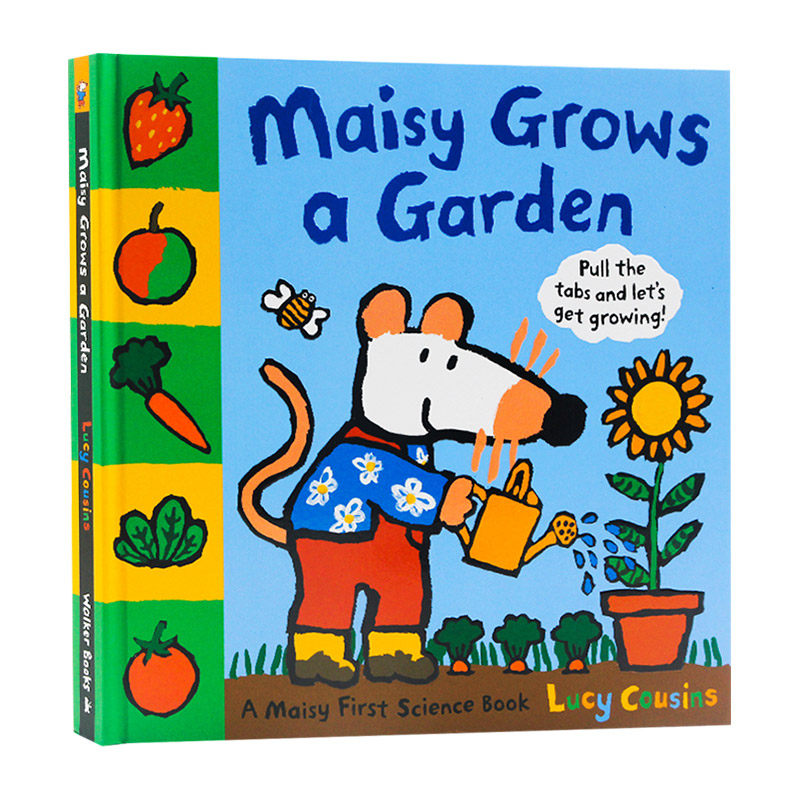 小鼠波波的花园  Maisy Grows a Garden 精装进口翻翻书 植物认知 英文原版幼儿英语启蒙图画书 亲子共读绘本  Lucy Cousins
