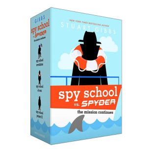 SPYDER 进口英语书籍 Spy vs. 英文原版 儿童侦探小说 精装 School 间谍学校顶级机密3册合装
