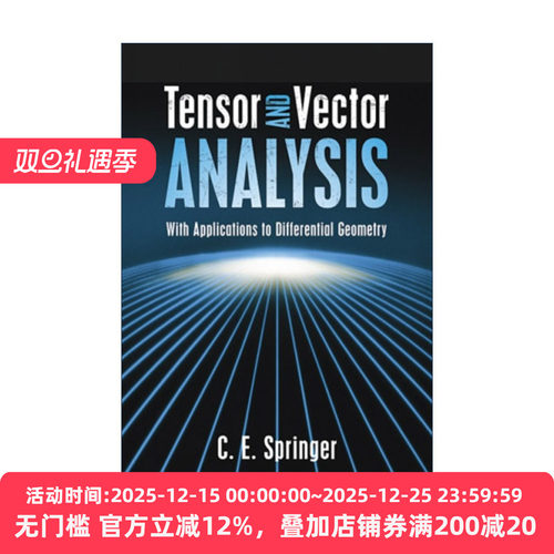 英文原版 Tensor and Vector Analysis 张量与矢量分析 在微分几何中的应用 数学教授C. E. Springer 英文版 进口英语原版书籍