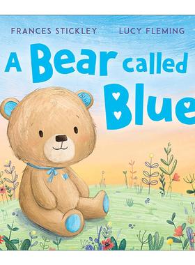 英文原版 A Bear Called Blue 叫布鲁的蓝色小熊 大开绘本 英文版 进口英语原版书籍