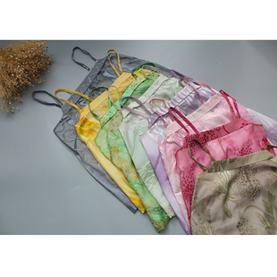 售完无补 微瑕清仓 汉服内搭仿宋抹三角褶 雪纺植绒剪花