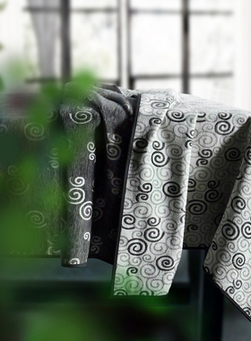 桌布高级感现代简约灰色桌布茶几布麻将桌防尘盖布加厚餐桌布定制