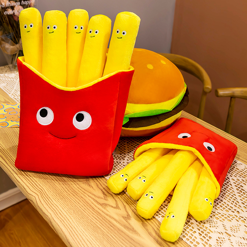 创意仿真汉堡包薯条儿童节礼物