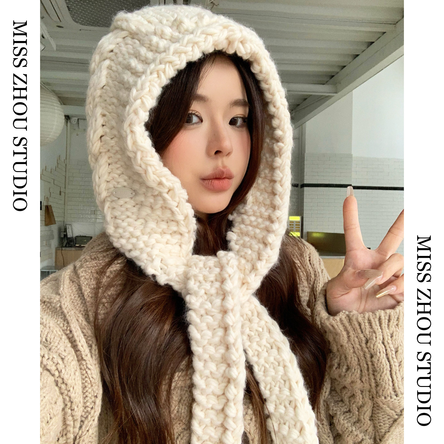 韩系纯色简约巴拉克拉法帽女冬季加厚针织保暖拉法帽百搭套头帽潮,服饰配件/皮带/帽子/围巾,帽子,淘宝优惠券,粉丝福利购,淘宝优惠卷