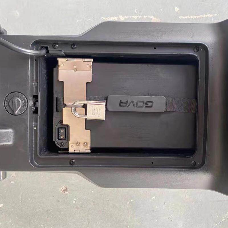 小牛F0电动车电池锁板车改装配件GOVA不锈钢锂电池安全防盗支架锁