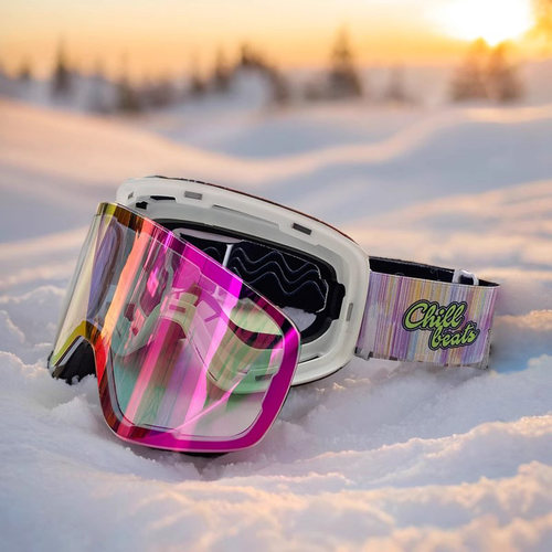 防雾球面chillbeats双层滑雪镜
